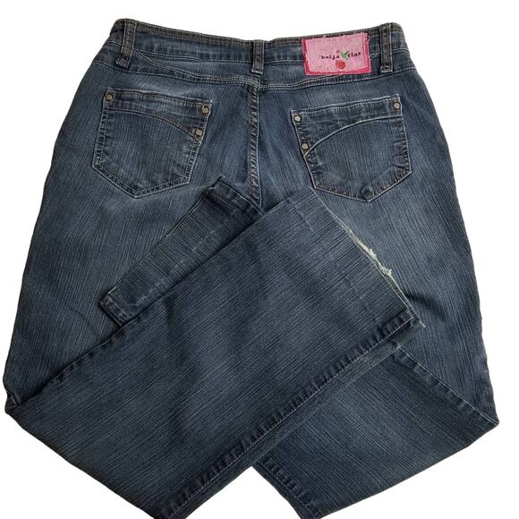 Beija Flor Blue Jeans Excellent Quality Straight Leg Very Nice! Size 8 - Picture 2 of 6